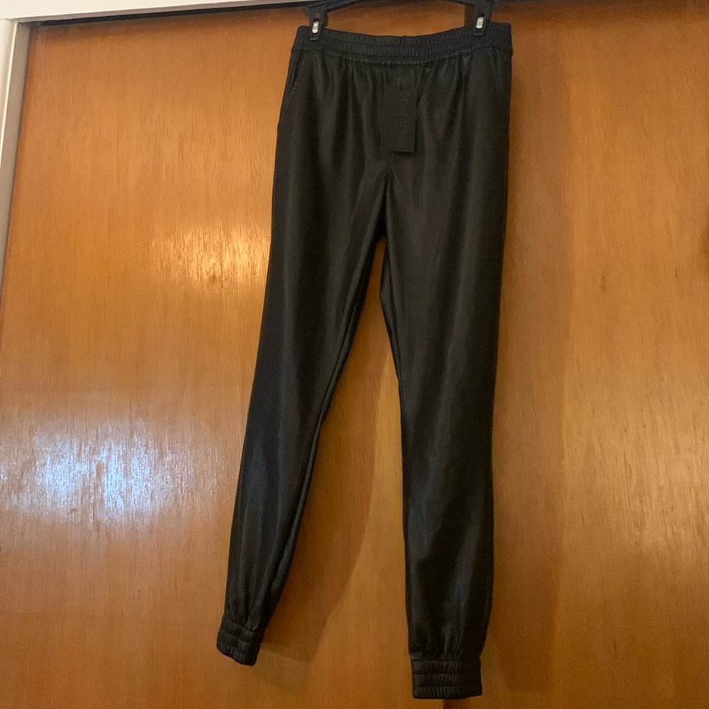 Dear John Sleek Black Joggers